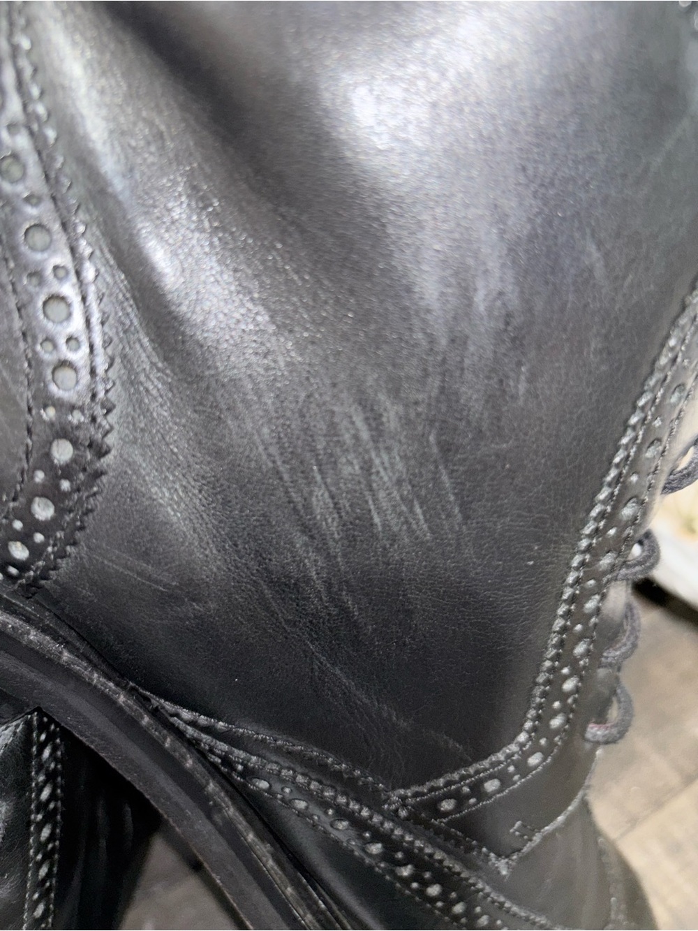 Men's Cole Haan Air Colton LEATHER Wingtip Ankle BOOTS 12M - Picture 6 of 13